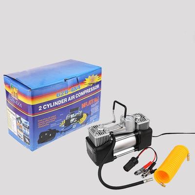 Tragbare Doppelzylinder-Luftpumpe für 12 V/24 V-Fahrzeuge