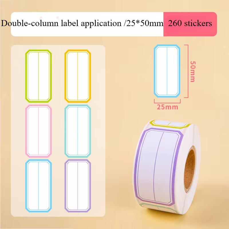800/500/400pcs roll Colorful Waterproof Self Adhesive Labels Name Tags for Bottles Handwriting Notes Spice Stickers
