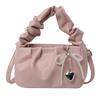 Cloud Pleated Small Square Bag Simple Casual Messenger Bag Bow Portable Shoulder Bag Women's Casual Versatile