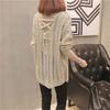 Women Warm Knitted Sweater Casual Long Sleeve V Neck Knit Pullover Jumper Top