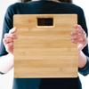 Square Bamboo Weight Scale 180KG Model Electronic Weighing Scale Smart Body Fat Scale  Bathroom