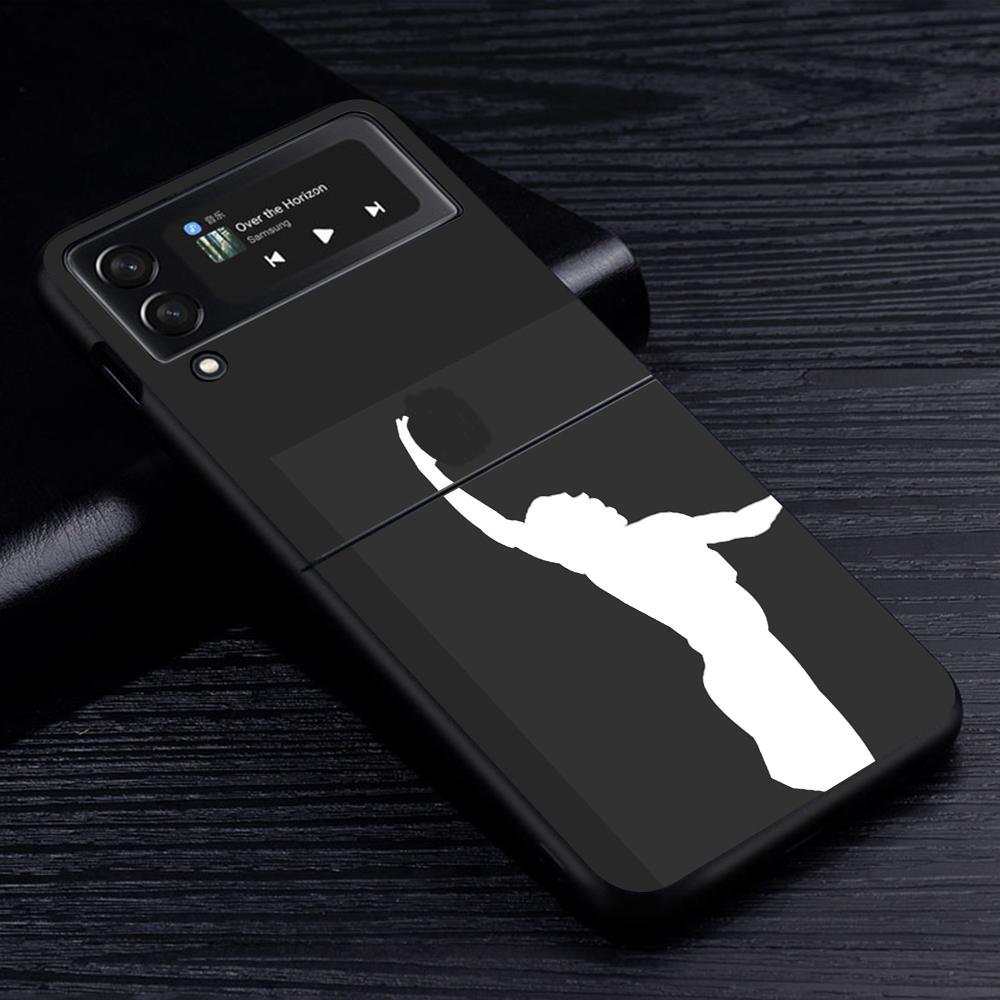 Cell Phone Case for Samsung Galaxy Z Flip3 Flip4 5G Black Coque Z Flip 4 3 Hard PC Cover Zflip3 Funda Basketball Dunk Star Slam