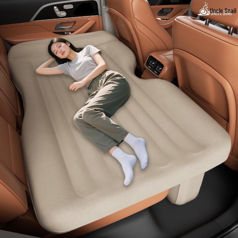 Uncle Snail Car Air Mattress: Inflatable Rear Seat Sleeping Pad for Travel