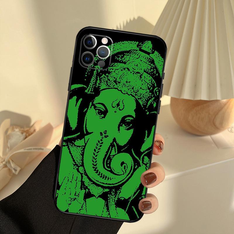 Ganesha The Hindu Phone Case For iPhone 15 14 13 12 11 16 17 Pro Max 13 Mini 15 16 Plus 16e 17 Air Cover Funda