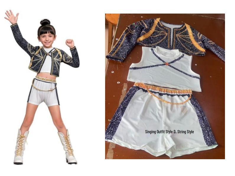 2025 Girls' Demon Hunter Witch Squad Cosplay Costumes - 3D Printed Children's Clothing Inspired by Popular Singer