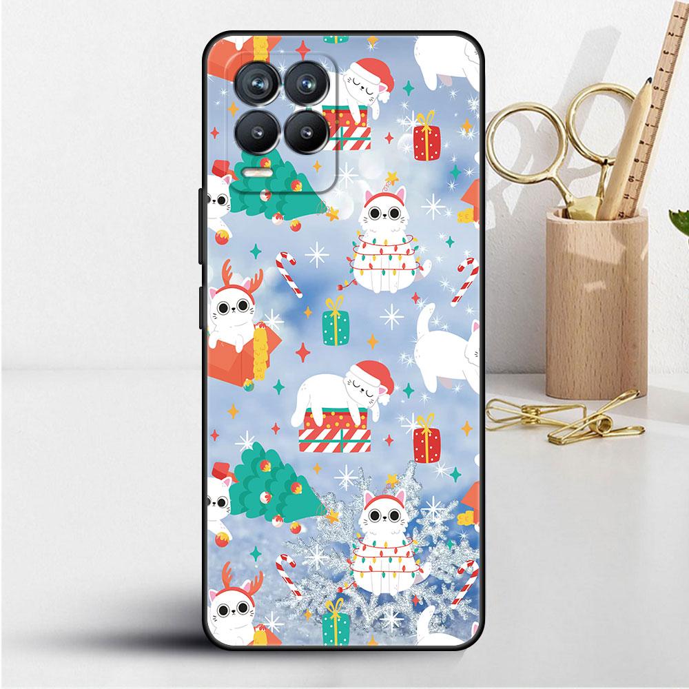 

Мягкий ТПУ чехол для Realme 8 C21 9 Pro 8i 9i GT Neo 3 2 C3 7 6 C21Y C15 C11 C35 Силиконовый чехол для телефона Мультяшный Санта-Клаус Лось Крутой Realme 9i