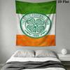 Celtic Football Club Wall Tapestry Aesthetic Wall Hanging Printed Fabric Blanket Decorative Tapestries for Bedroom Living Room Home Decor