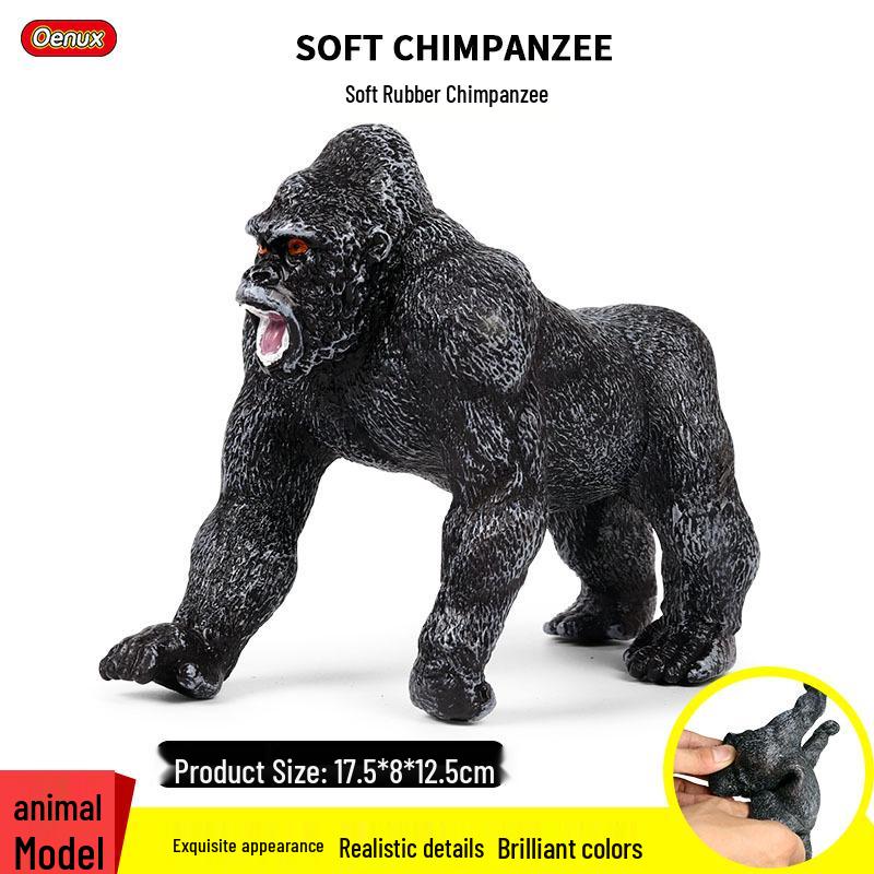 Children's Cognitive Science Education Toy: Large Soft Rubber Chimpanzee Figure