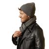 Kamea Filip Men' Winter Set (Hat + Scarf), Graphite
