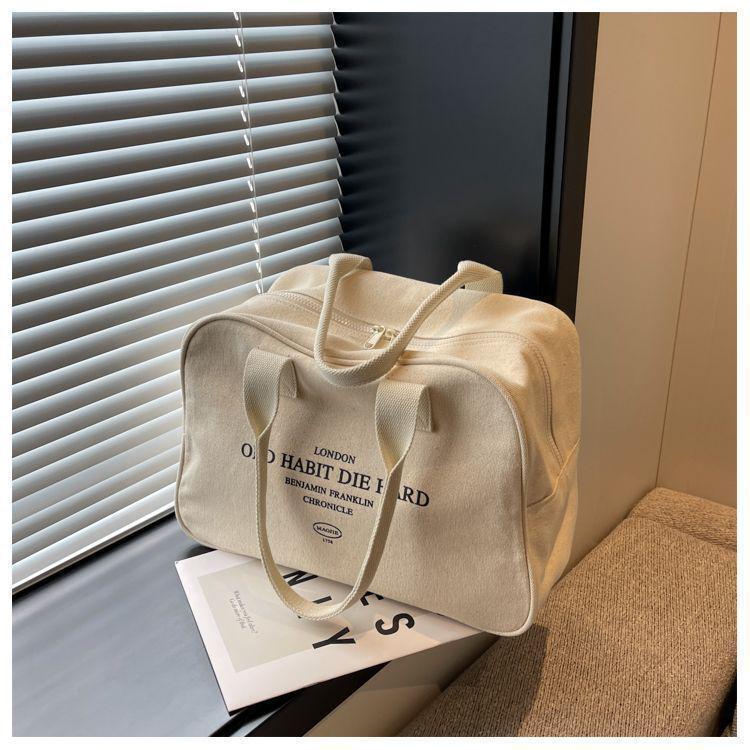 Women's Large Capacity Canvas Travel Bag - Versatile, Lightweight, Handheld Luggage