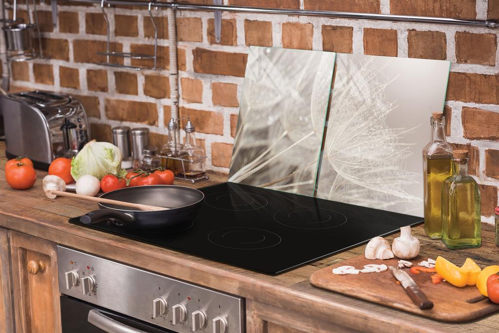 SZKLANA PŁYTA OCHRONNA NA KUCHENKĘ 90x52 KWIAT