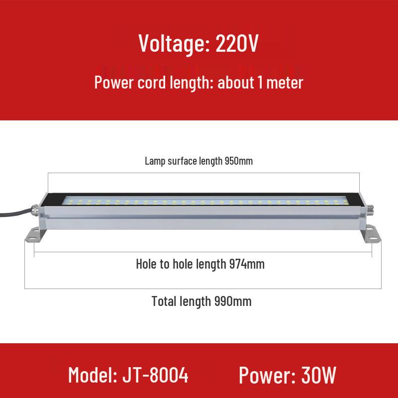 Waterproof Explosion-Proof LED CNC Machine Tool Light - Fluorescent Three-Proof Lamp