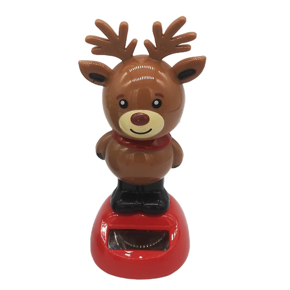 NOUĂ Seria de Crăciun Ornament de mașină pentru păpușă solară legănată Moș Crăciun, om de zăpadă, elan, decorație de birou pentru păpușă solară.