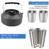 Portable 2-3 Person Outdoor Cookware & Teapot Set for Camping