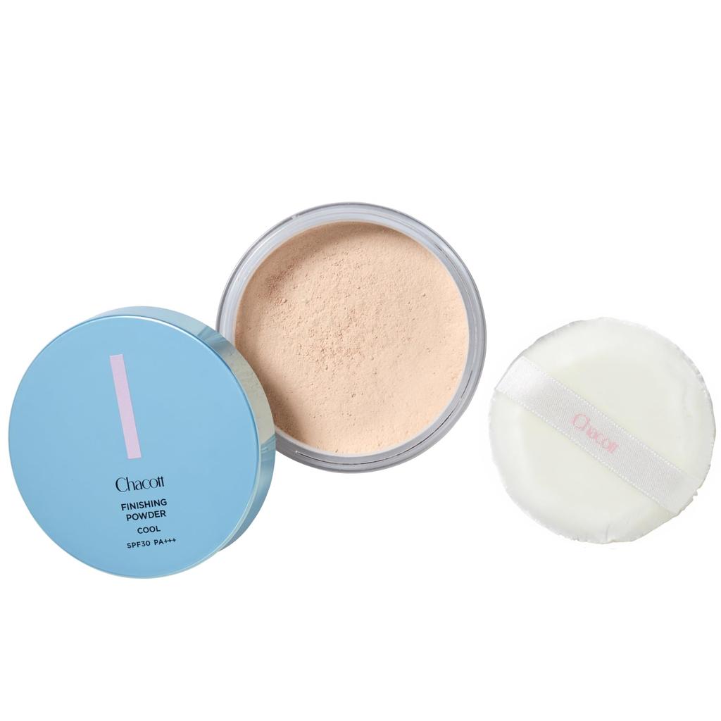 Chacott Chacott Finishing UV Powder Cool for Women and Men Genderless Cosmetics 15g with Puff 783 Brightening Natural Color