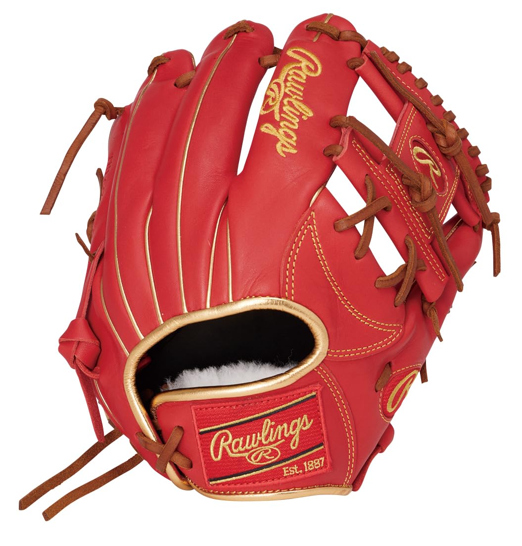 

Перчатка Rawlings PRO EXCEL ELITE для мягкого бейсбольного броска HOH®, для инфилдера, GR6HEEN6X0, Алый, 11,2 дюйма, Для правши