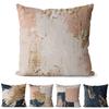 Pink Abstract Oil Painting Pillow Case White Thread Print Pillow Summer Home Sofa Cushion Cover