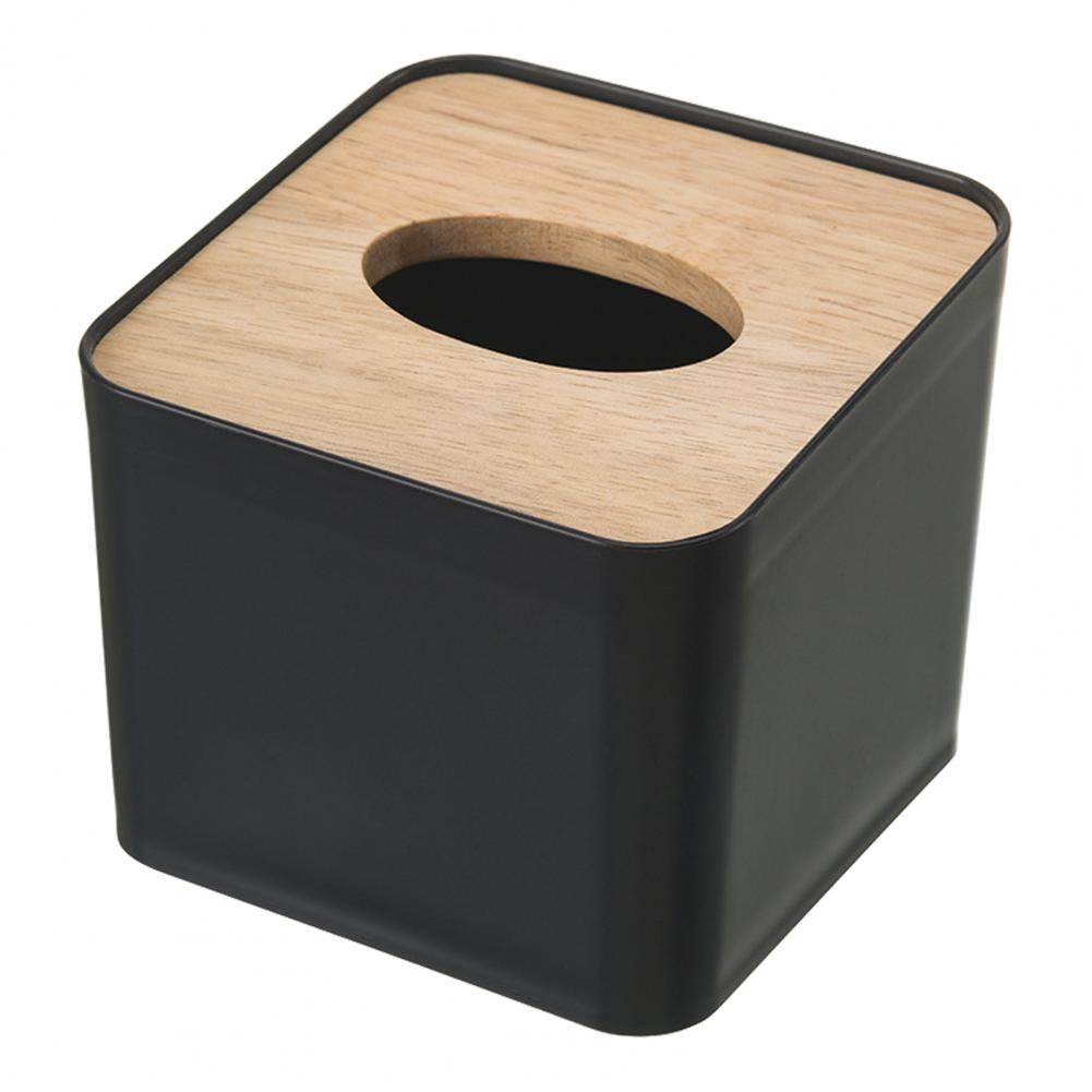 

Tissue Holder Washable Storage Box Convenient to Use Accessories Practical Sturdy for Office чорний