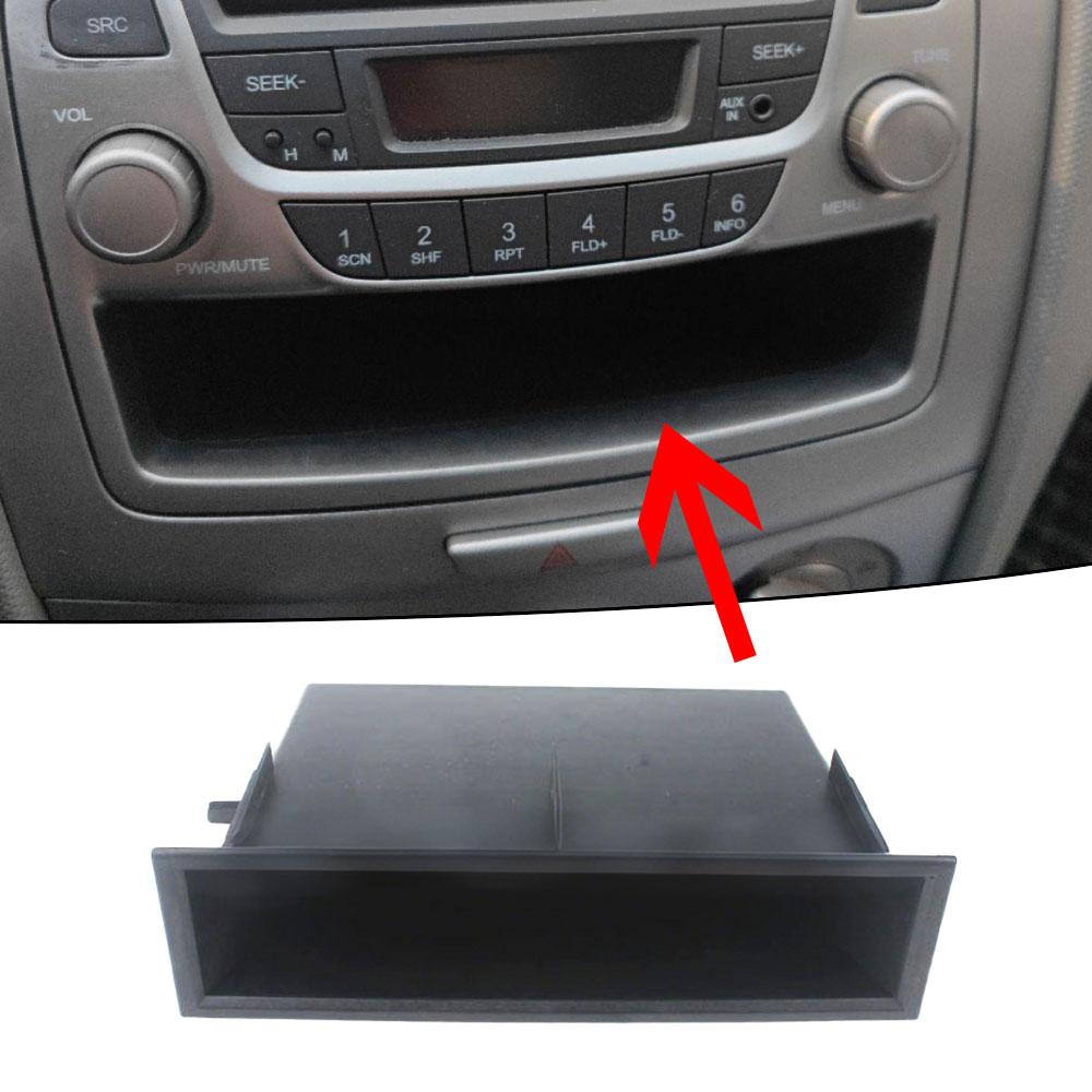 1pc Universal Car Dashboard Single Din Storage Box Instrument Panel Radio Installation Organizer Hand Drawer Auto Accessories