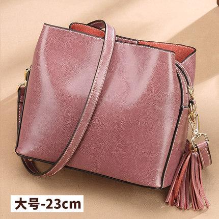 New fashiable leather bag, European and American fashiable leather shoulder bag, women's bag, crossbody bag