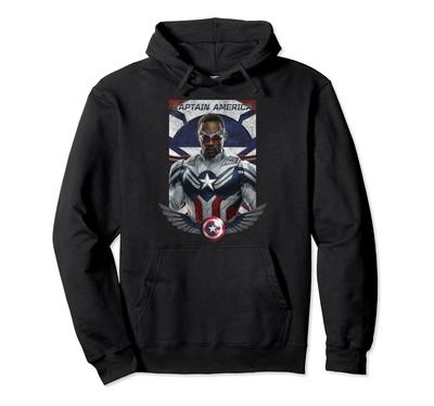 Casquette Marvel Faucon Soldat d'Hiver avec Logo Portrait Ailes Américaines Sweat à capuche