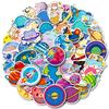 50/100 Galaxy Astronaut Stickers Fantasy Fun Stickers Helmet Car Cartoon Space Planet Stickers