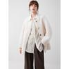 ELLE Women's Lambswool Plush Coat