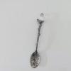 Retro Exquisite Crystal Head Dining Bar Spoon Royal Style Metal Carved Spoon Coffee Tea Spoon Dessert Scoop Kitchen Tableware
