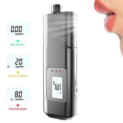 High Sensitivity Breathalyzer Alcohol Tester Type-C Charging LED Display Portable Breathalyzer Professional Digital Breathalyzer