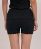 Jolliangbol Wholegarment Folded Ribbed Knit Shorts (Black)