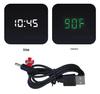 Smart Wooden Digital Alarm Clock with Night Light - Multi-functional Square Wall Clock for Students