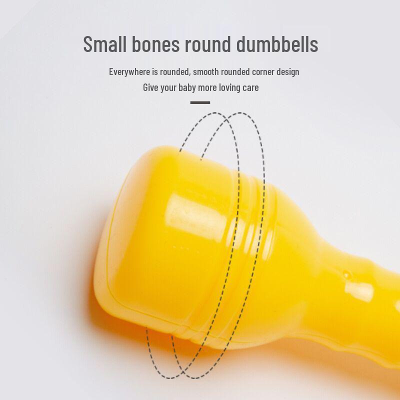 Children's Large Sounding Plastic Dumbbells for Dance and Exercise