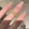 New in Pineapple design Full Diamond Ring High Quality Design Light Luxury Fashion Trend Ring Hollow out Shining Jewelry Gift