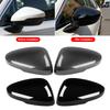 For Honda Civic 11th Gen  2PCS Carbon Fiber Look Add-on ABS Car Side Door Rear View Mirror Cover Cap Sticker Case Shell