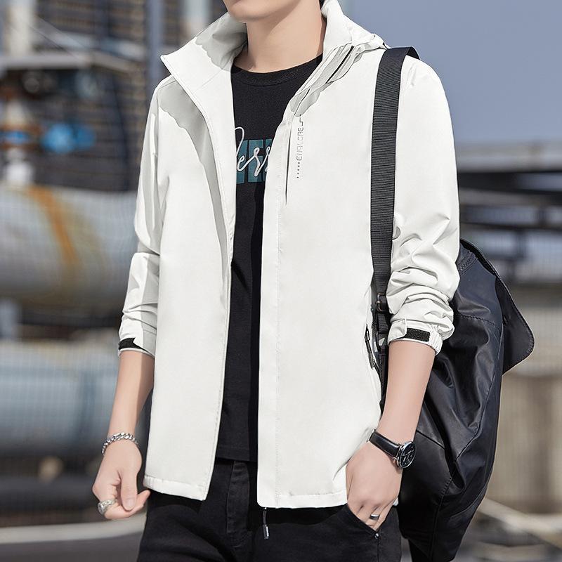 Spring New Casual Jacket Men's Spring Trend Waterproof Outdoor Jacket Men's Clothing