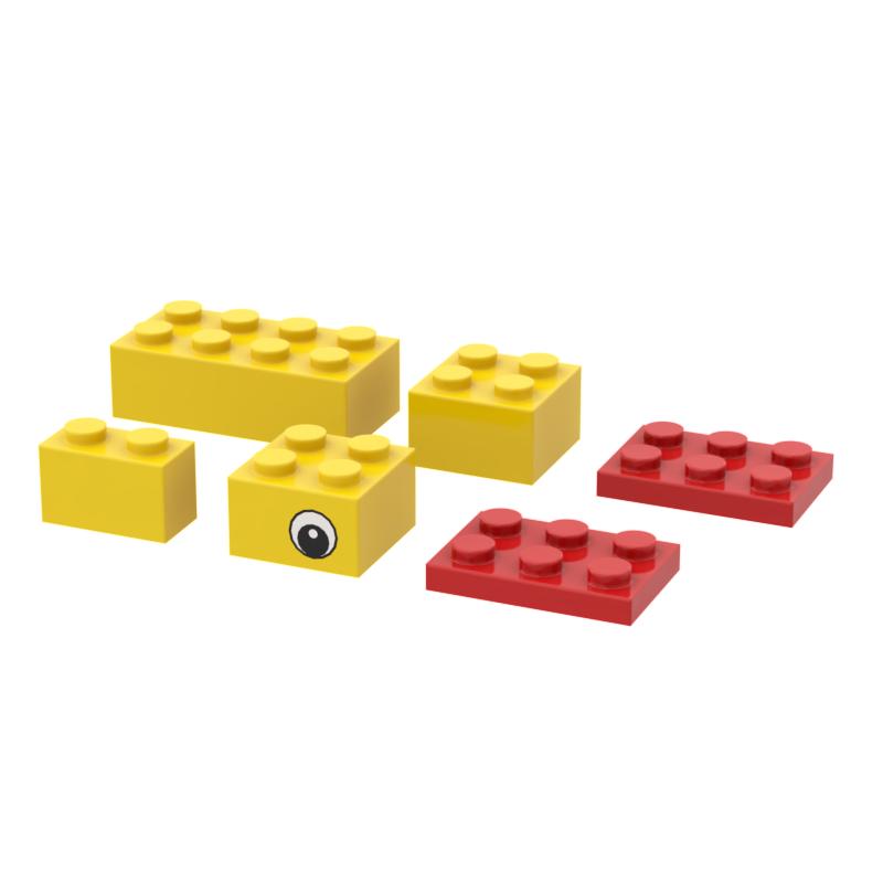 

Child-Safe Durable High-Quality Duck Construction Bricks Playthings Blocks DO IT YOURSELF Infant Carriage Kids Gifts MOC