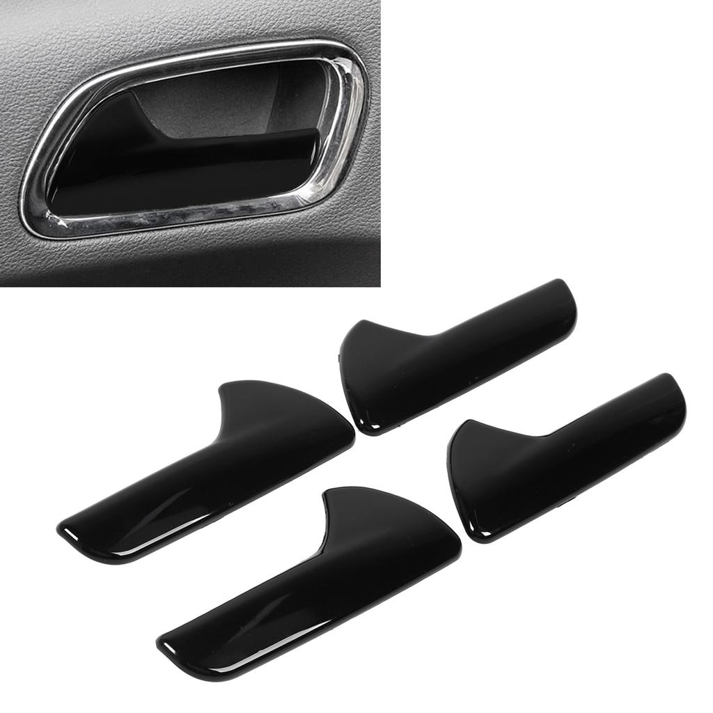 4 Pcs Inner Door Handle Cover Trim Fashionable Anti Scratch Abrasion Proof Easy Install for Cars