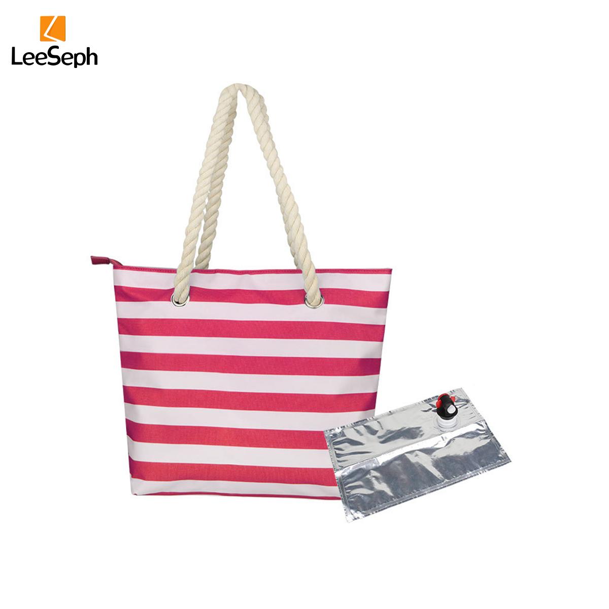 

Сумка-тоут для вина Leeseph Beach со скрытым дозатором, легко наливается, сумка-холодильник для вина для пикников, кемпинга, путешествий, вечеринок, ужинов