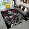 Teppich mit 3D-Motiv, Gothic-Horror, weiblicher Totenkopf, totes Mädchen, Teppich für Zuhause, Wohnzimmer, Schlafzimmer, Sofa, Fußmatte, Dekor, rutschfeste Bodenmatte
