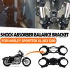 For Harley Sportster XL Iron 883 1200 Accessories Front Fork Balance Shock Bracket Absorber Brace Suspension Steering Holder