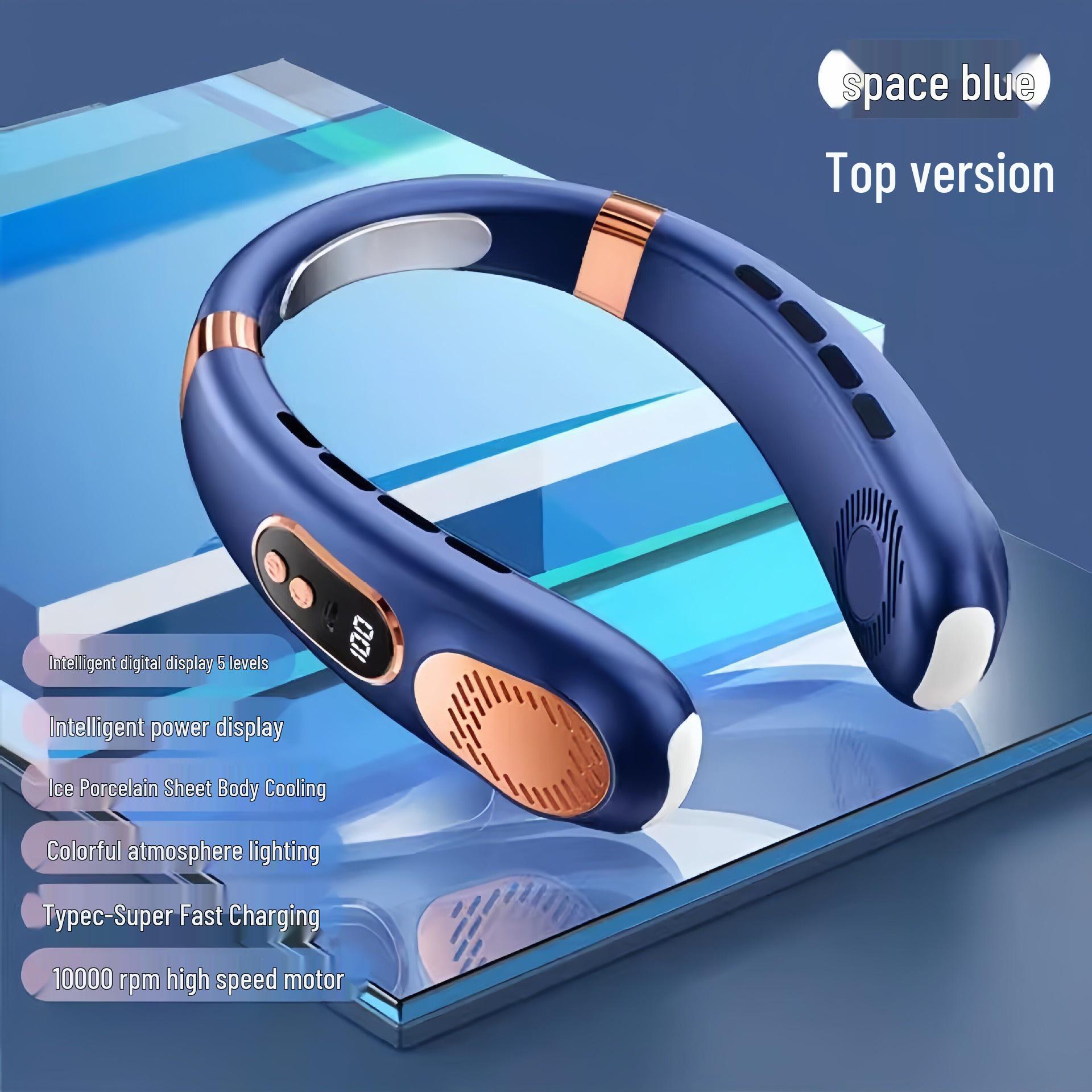 2026 New Model Germany Men s Bladeless Neck Fan with Extended Battery - Portable & Convenient for Outdoor Use