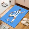 Soccer Player in Action Patterned carpet, suitable as a non slip play mat for the living room and bedroom sofa