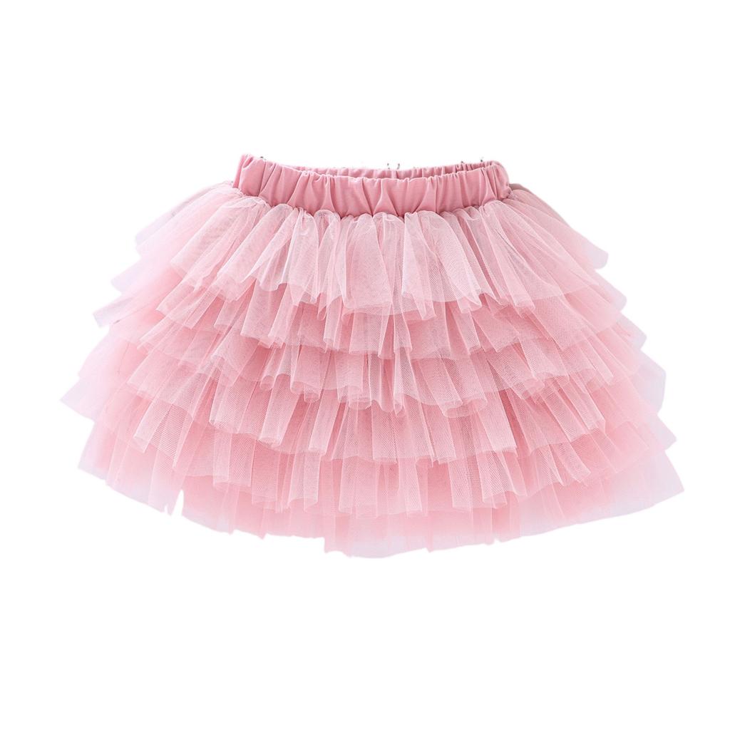 Summer Kids And Girl's Mesh Half Body Skirt