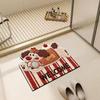 Cute Dachshund Dog Bath Mat Non Slip Absorbent Welcome Floor Rug for Bathroom Entryway Decor
