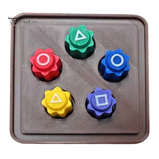 

1 набор из 5 традиционных корейских камешков, игровой набор для улучшения координации рук и глаз, портативный набор сит с шасси Square