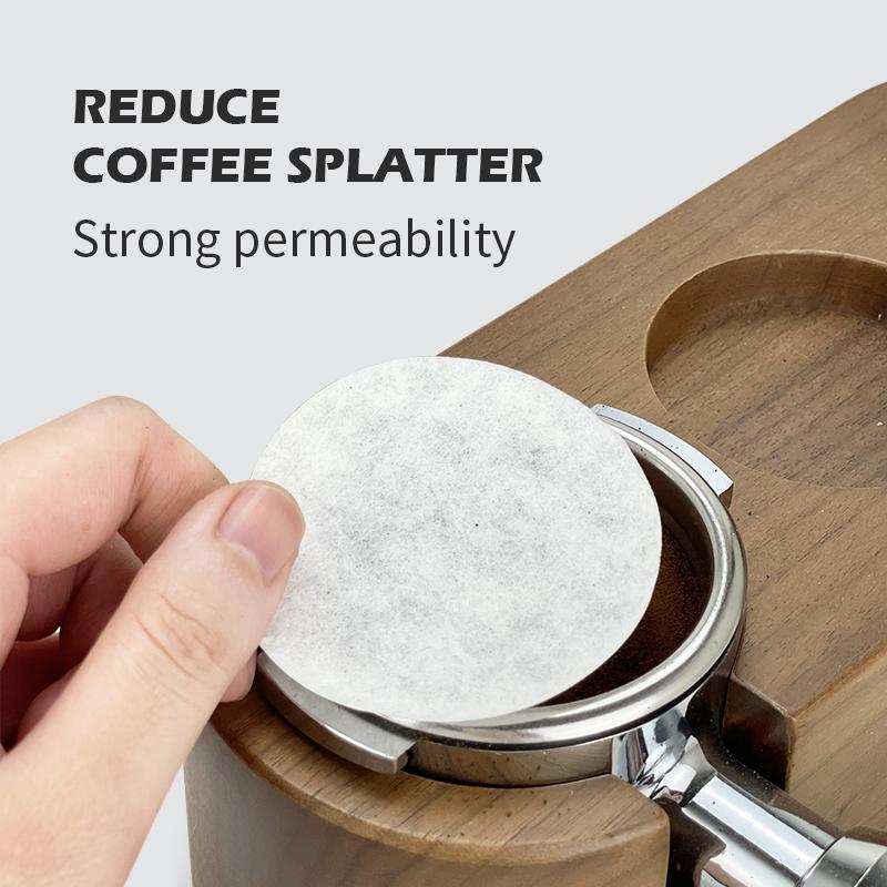 Round Coffee Filter Paper Filter Basket Secondary Water Separation For 51MM 54MM 58MM Espresso Portafilter Barista Accessories