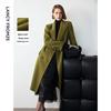 LANGZI Premium Wool Alpaca Blend Long Retro Coat