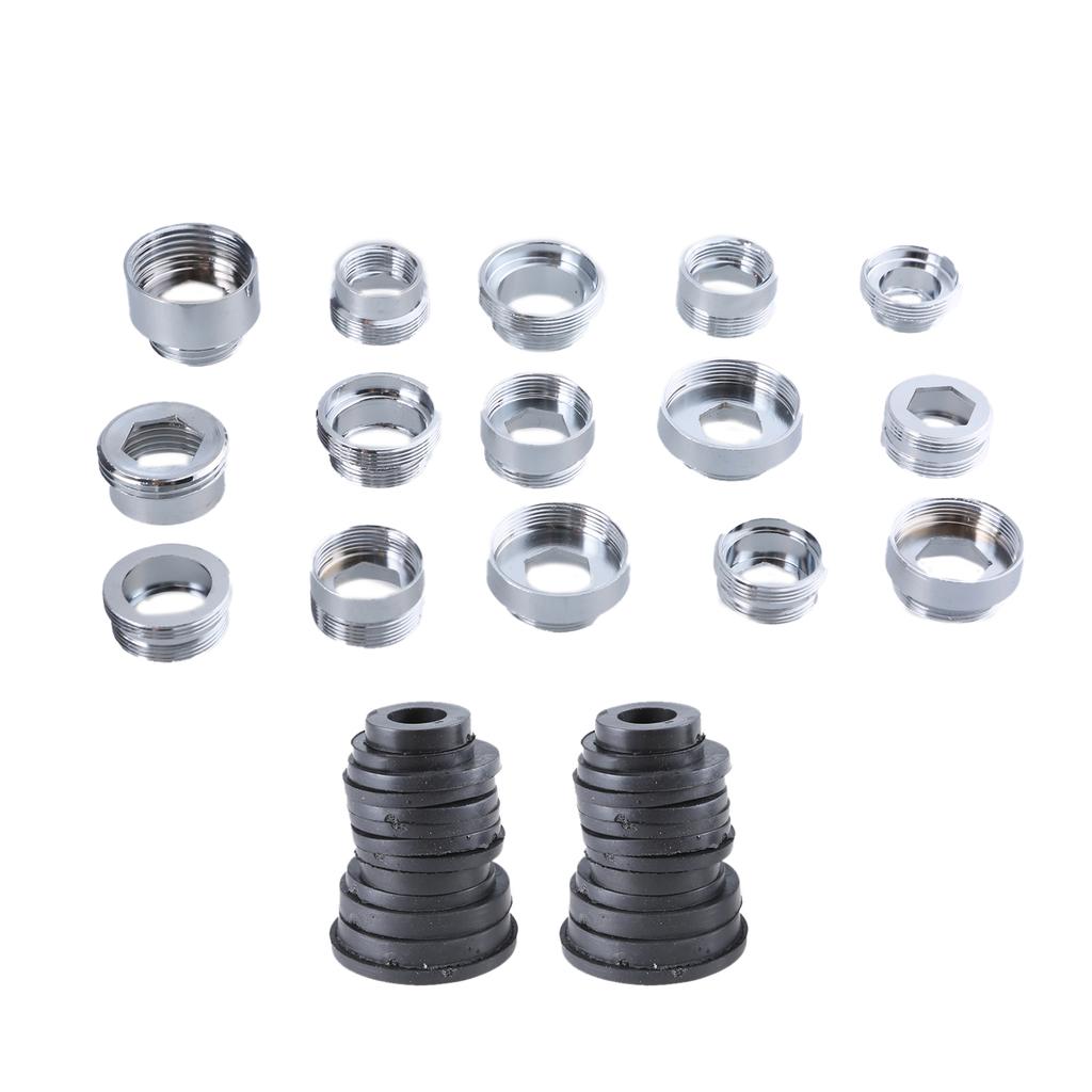 Stainless Steel Faucet Adapter Set Shower Head Connector Set Simple Installation for Home Bathroom Shower Installation