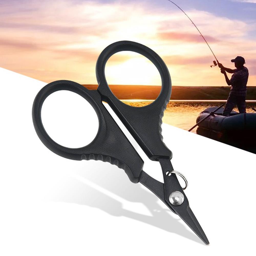 1pcs Multifunction Fishing Scissors Pliers for Cutting PE Braided Wire Outdoor Fishing Tool Accessories Included Lanyard Clasp