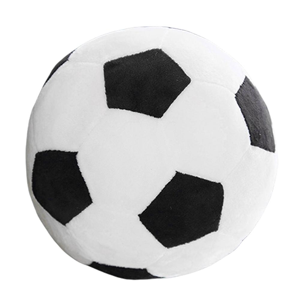 Football Shape Stuffed Pillow Soccer Ball Throw Pillow Washable for Bedroom and Sofa Decoration